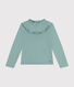 Tee-shirt manches longues en côte enfant fille