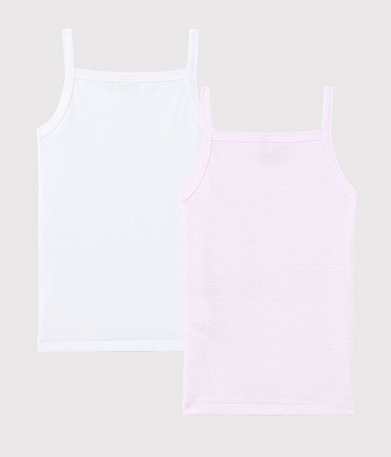 Lot de 2 chemises à bretelles petite fille en coton biologique variante 1