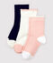 Lot de 3 paires de chaussettes enfant fille variante 1