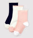 Lot de 3 paires de chaussettes enfant fille