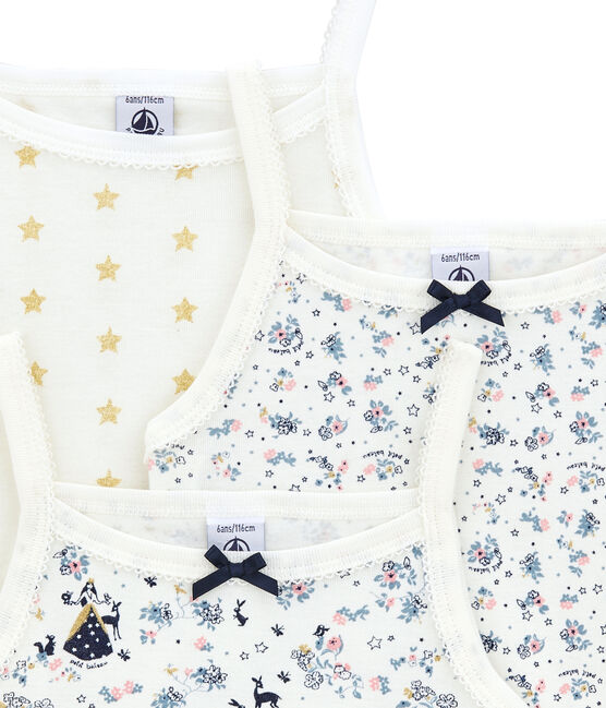 Trio de chemises à bretelles petite fille variante 1