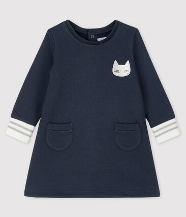 PETIT BATEAU - Robe manches longue bébé fille