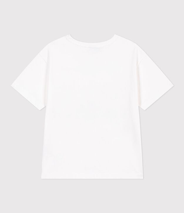Tee-shirt enfant manches courtes en coton blanc