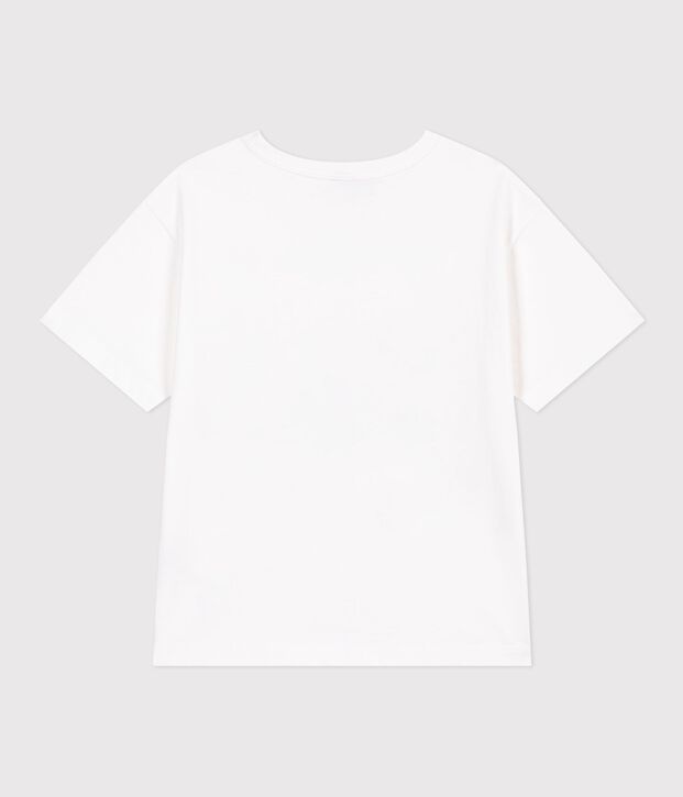 Tee-shirt enfant manches courtes en coton blanc