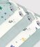 Lot de bodies manches longues en coton imprim&eacute; dragons b&eacute;b&eacute; multicouleur