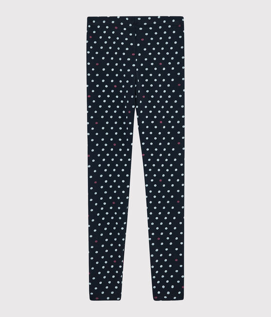 Legging enfant fille bleu SMOKING/blanc MULTICO