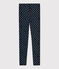 Legging enfant fille bleu SMOKING/blanc MULTICO