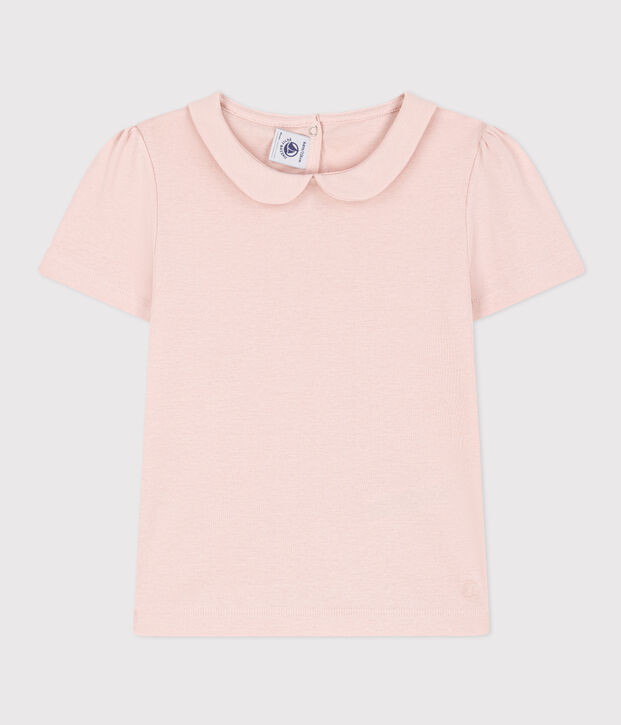 Tee-shirt manches courtes enfant fille rose
