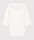Body à col bébé fille en coton biologique