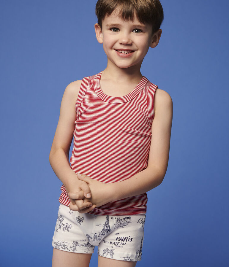 Lot de 5 toile de Jouy Paris petit gar&ccedil;on multicouleur