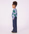 Pantalon wide leg enfant en denim bleu