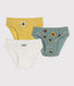 Lot de 3 culottes enfant en coton imprimé