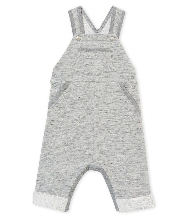 Salopette b&eacute;b&eacute; gar&ccedil;on en maille gris
