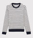 T-shirt marinière en coton Femme
