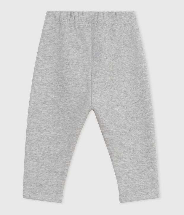 Pantalon b&eacute;b&eacute; en coton uni gris
