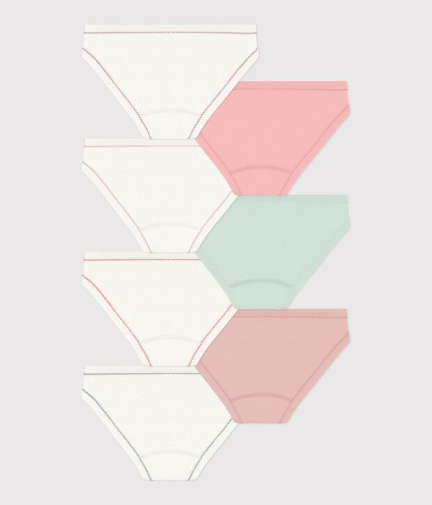 Lot de culottes enfant en coton uni multicouleur