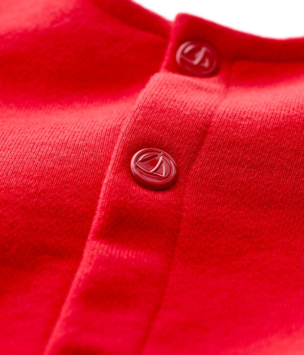 Cardigan en molleton b&eacute;b&eacute; fille rouge