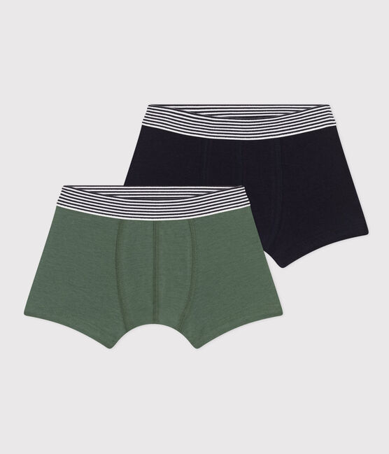 Lot de 2 boxers en coton et élasthanne enfant variante 1