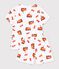 Pyjama short enfant en coton imprim&eacute; pompier blanc/multicouleur