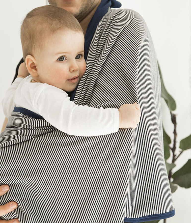 Couverture anti-ondes bleu/blanc