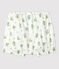 Culotte bloomer en gaze de coton bio bébé blanc MARSHMALLOW/blanc MULTICO