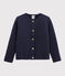Cardigan en tubique enfant fille bleu SMOKING