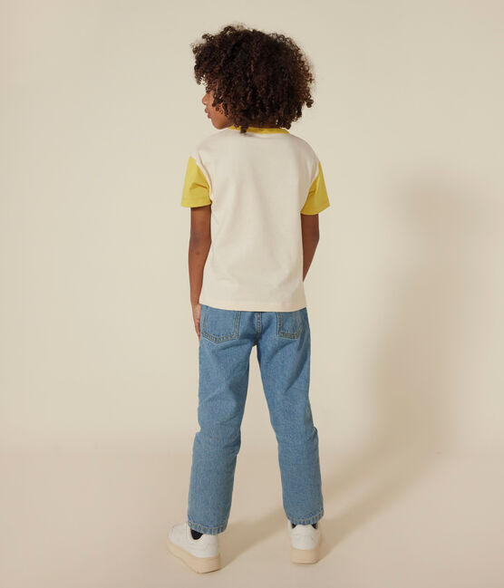 Tee-shirt imprimé en jersey enfant garçon jaune AVALANCHE/ NECTAR