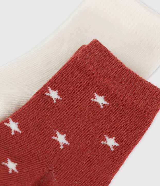 Lot de 2 paires chaussettes b&eacute;b&eacute; multicouleur