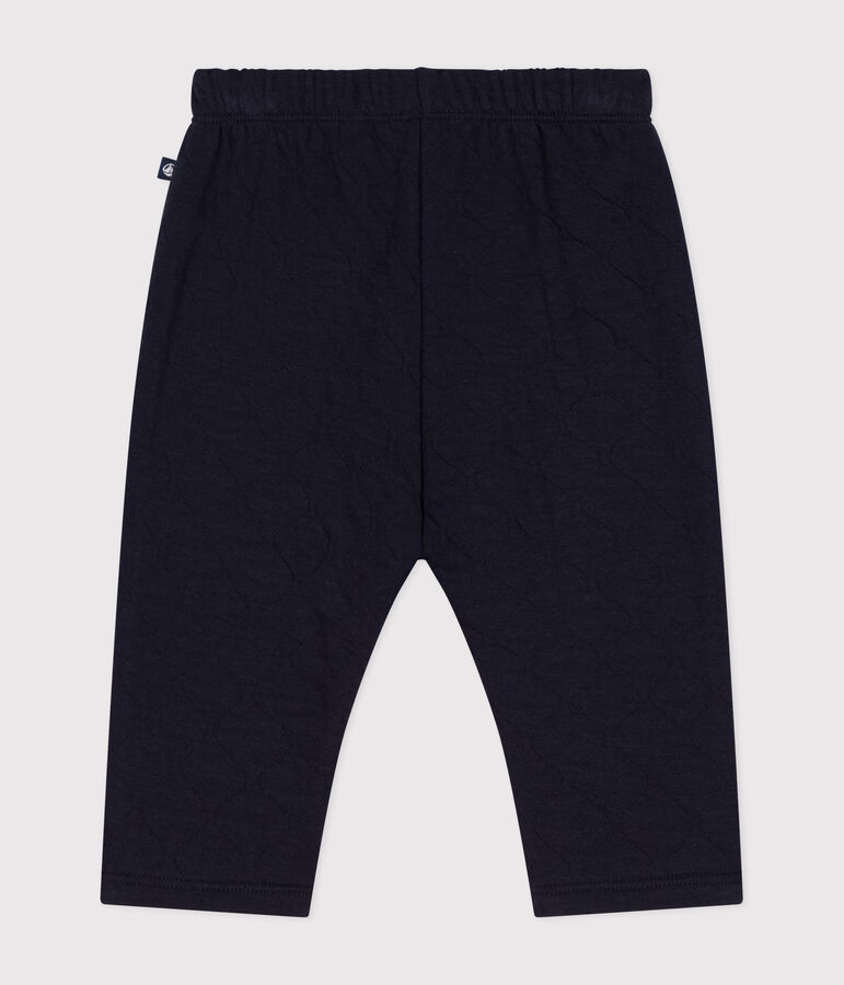 Pantalon en tubique matelass&eacute; b&eacute;b&eacute; bleu SMOKING