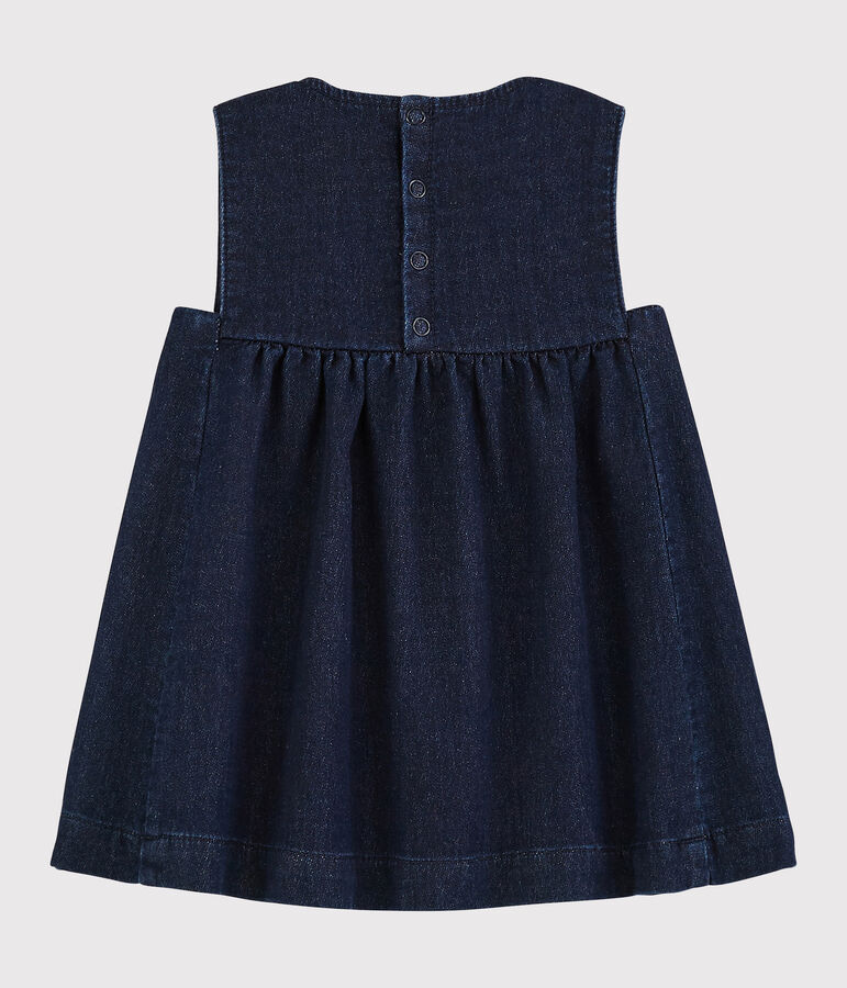 Robe sans manches b&eacute;b&eacute; fille bleu JEANS