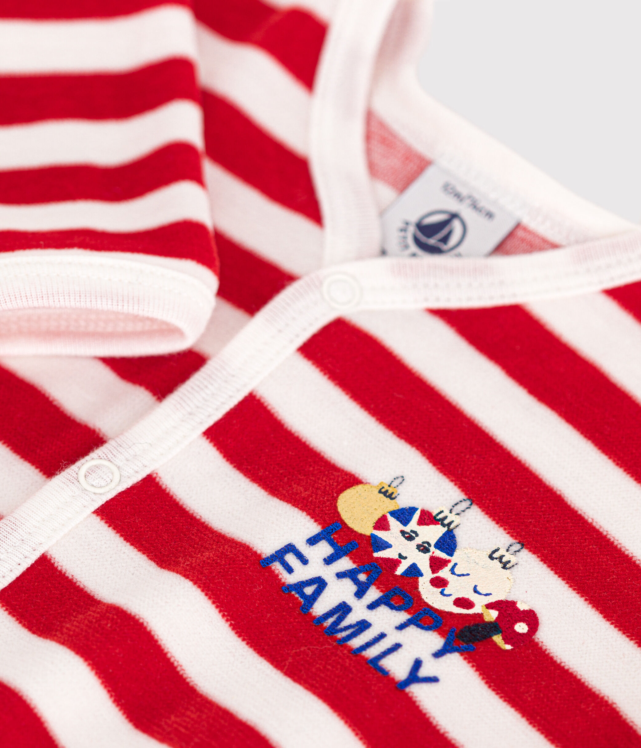 Pyjama Bébé Garçon Noël Velours – Broderies Thème Noël, Pieds Antidérapants, Taille 12 Mois (74 Cm) - 9