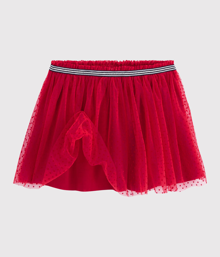 Jupe en tulle enfant fille rouge