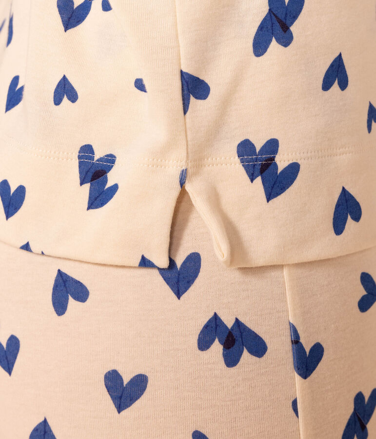 Pyjama c&oelig;ur en coton femme blanc AVALANCHE/ MULTICO