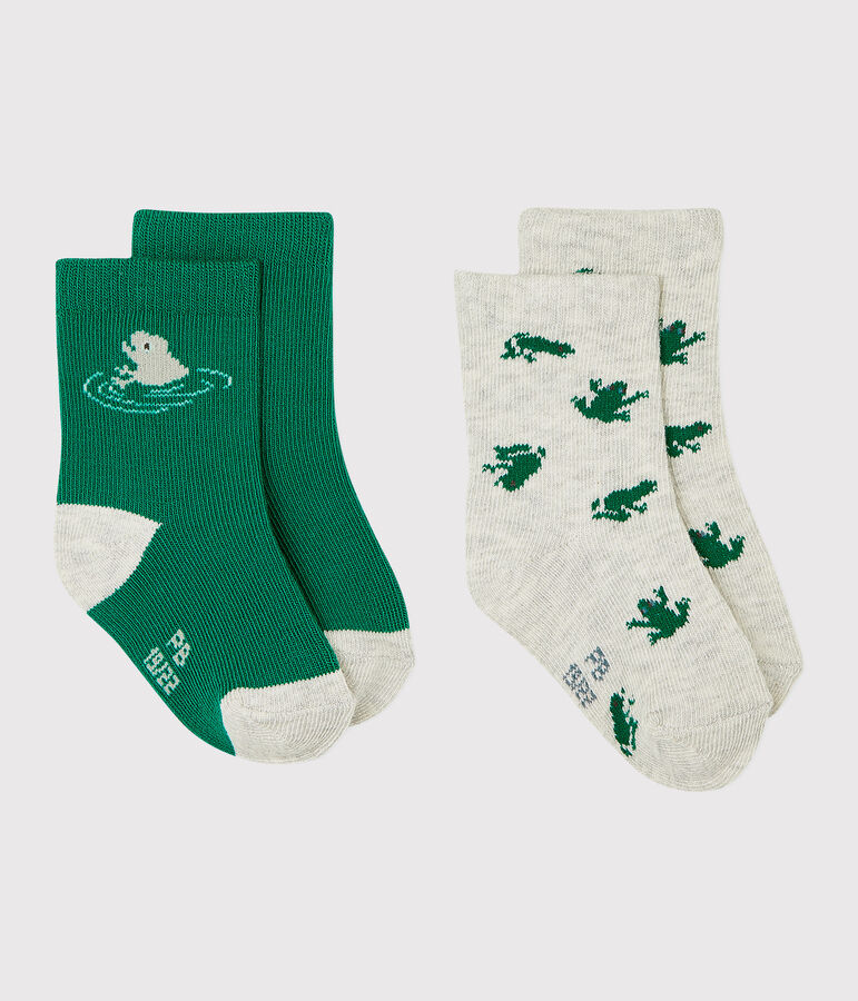 Lot de 2 paires de chaussettes b&eacute;b&eacute; gar&ccedil;on multicouleur
