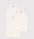 Lot de 3 chemises à bretelles mini coeurs petite fille en coton