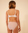 Soutien-gorge en coton et élasthanne femme blanc MARSHMALLOW