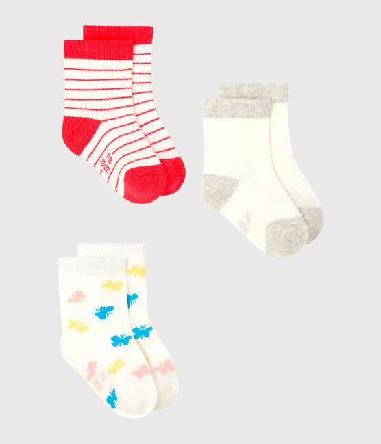 Lot de 3 paires de chaussettes bébé fille variante 1
