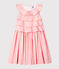 Robe en satin enfant fille rose MINOIS