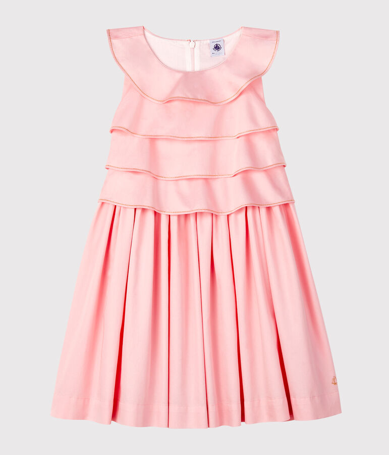 Robe en satin enfant fille rose
