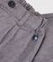 Pantalon b&eacute;b&eacute; en flanelle unie gris