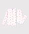 Pyjama enfant en molleton imprim&eacute; skieurs rose/multicouleur