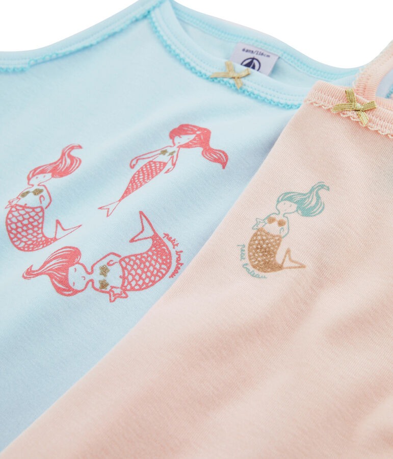 Duo de chemises &agrave; bretelles petite fille multicouleur