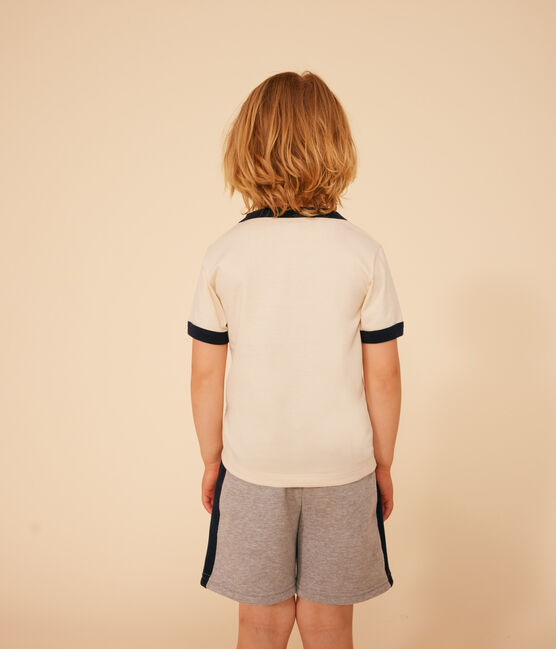 Tee-shirt en jersey enfant garçon écru AVALANCHE