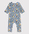 SurPyjama bébé en polaire blanc MARSHMALLOW/blanc MULTICO