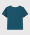 Tee shirt sérigraphié enfant garçon bleu SHADOW