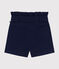 Short en toile de coton enfant fille bleu MEDIEVAL