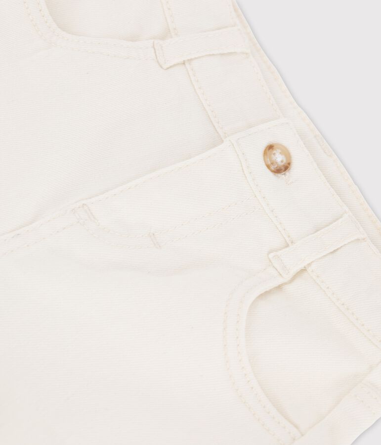 Short en denim b&eacute;b&eacute; &eacute;cru AVALANCHE