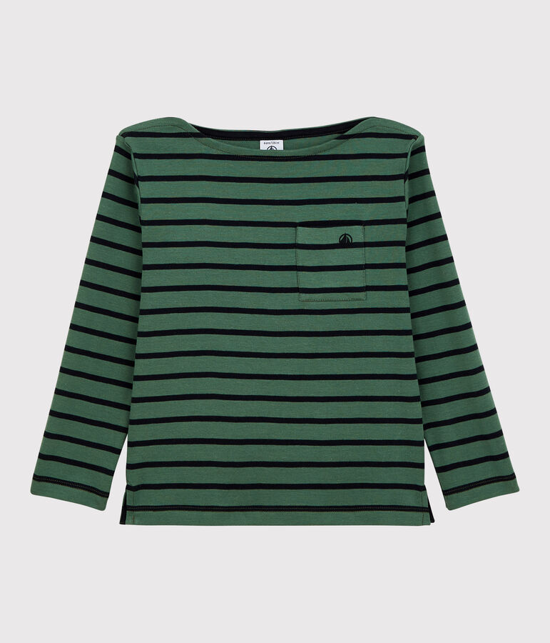Tee-shirt en coton enfant fille - gar&ccedil;on vert