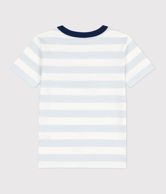 T-shirt manches courtes en coton enfant garçon PLEINAIR/ MARSHMALLOW