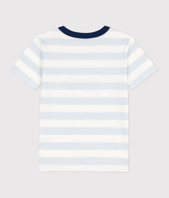 T-shirt manches courtes en coton enfant garçon PLEINAIR/ MARSHMALLOW